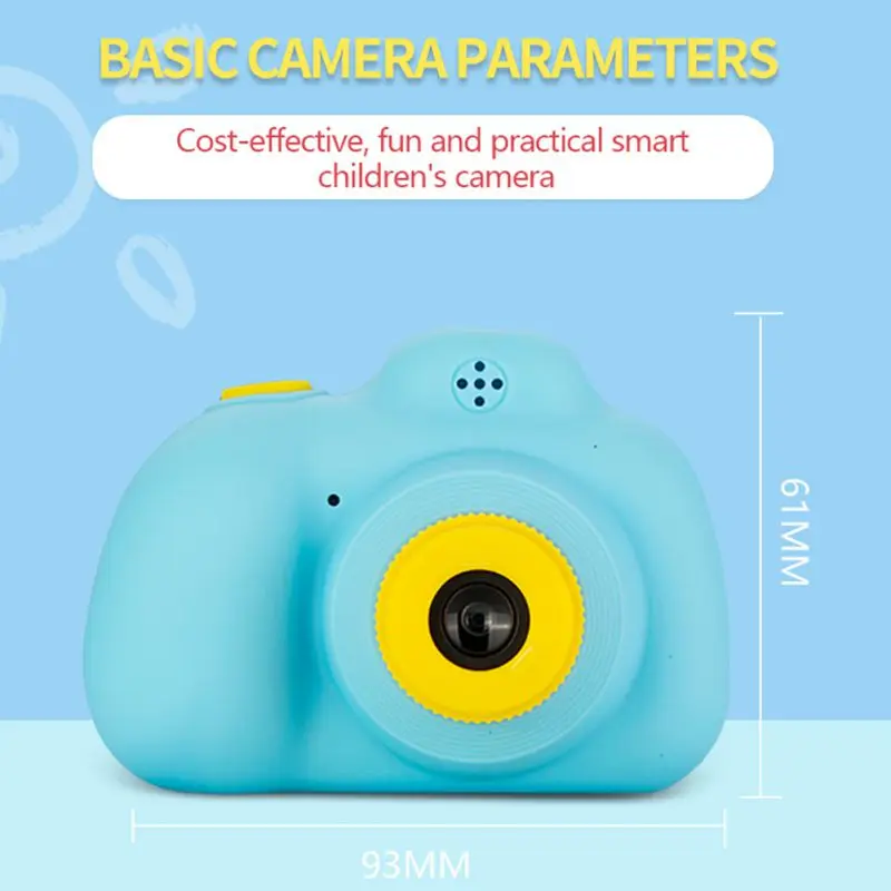 Красивая Милая Детская цифровая камера Full Hd 2,0 дюймов ЖК-дисплей портативный Встроенный перезаряжаемый аккумулятор видеомагнитофон с