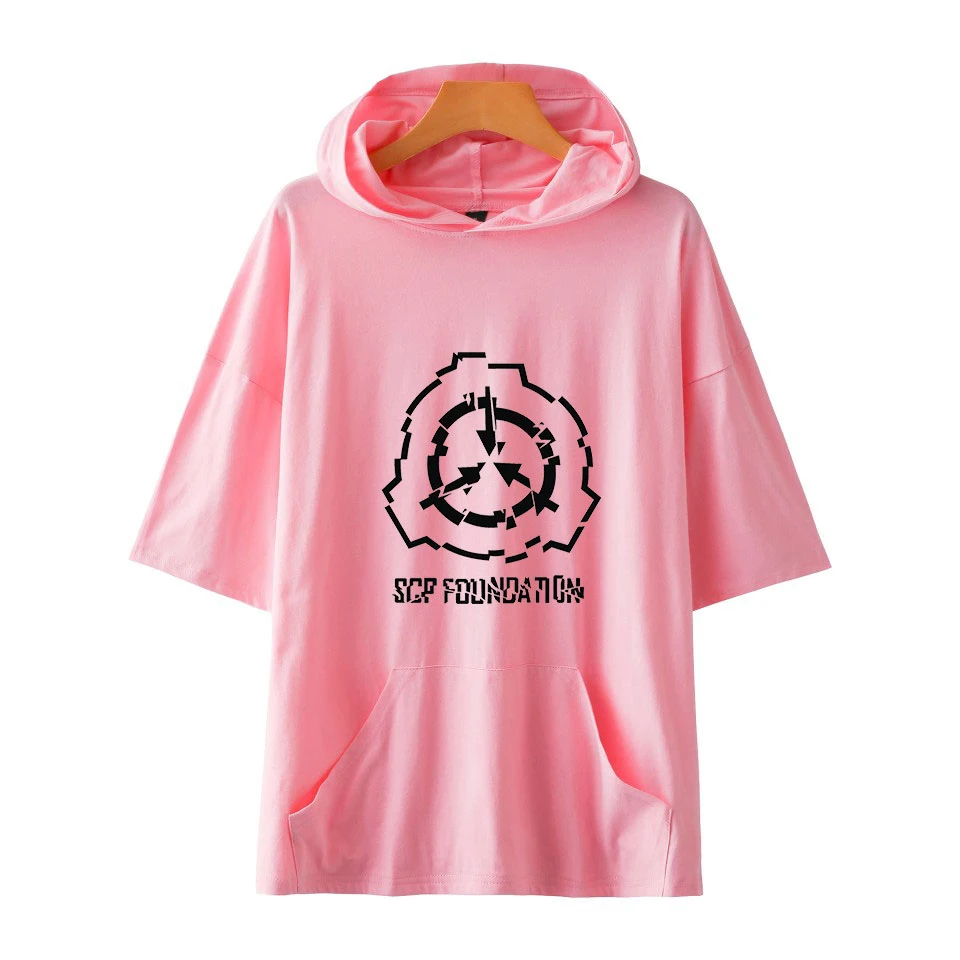 Новые модели SCP Foundation футболка с капюшоном для мужчин и женщин стиль досуга горячая Распродажа модные футболки с коротким рукавом и капюшоном