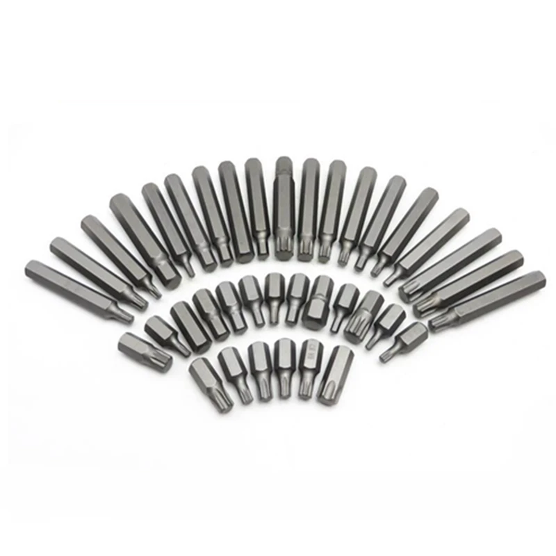 40 шт. Torx Star Spline шестигранный ключ торцевой бит 3/8 & 1/2 набор дисков|Гаечный ключ| |
