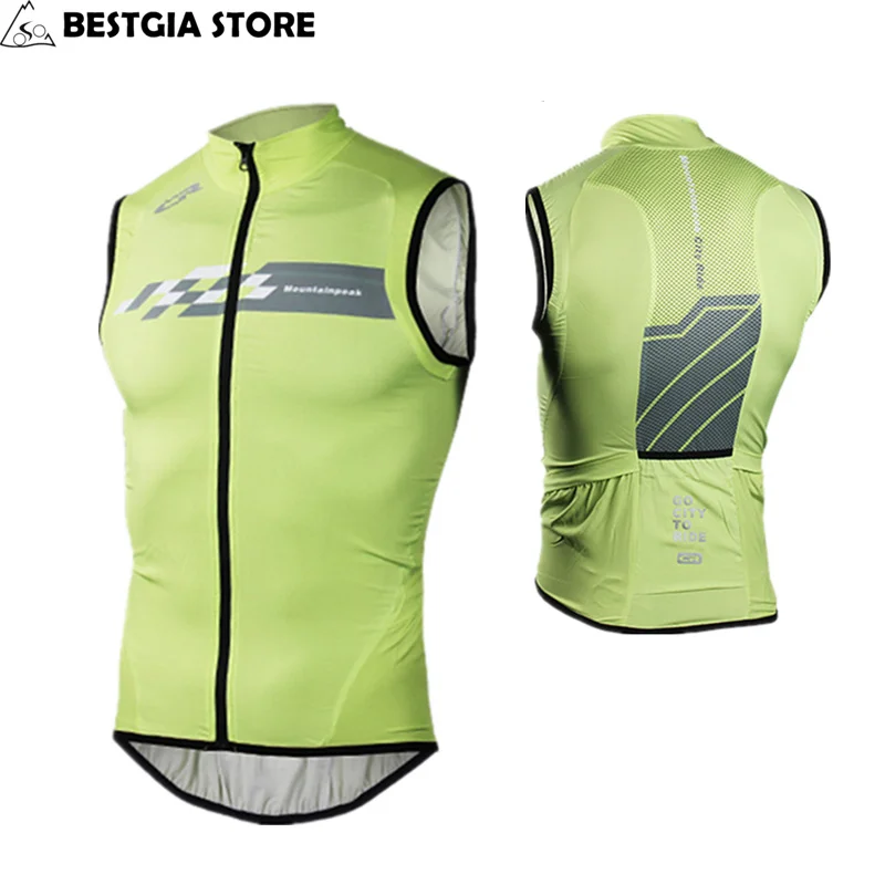 

New Windproof Bicycle Vest Sleeveless Breathable Cycling Reflective Jacket Vest MTB Road Bike Racing Jersey Top Cycle Wind Coat