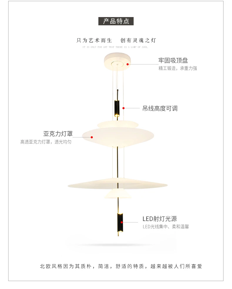 Современные светодиодный подвесные светильники Flying Eagle дома деко Hanglamp Гостиная Спальня лампа ресторан Кухня кафе акриловый подвесные