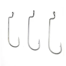 25 шт./кор. высокая прочность Никель кривошипно крюк Крючки смещение Рыбалка крючок червя крюк прикормом мягкую Рыбалка Интимные аксессуары снасти Box