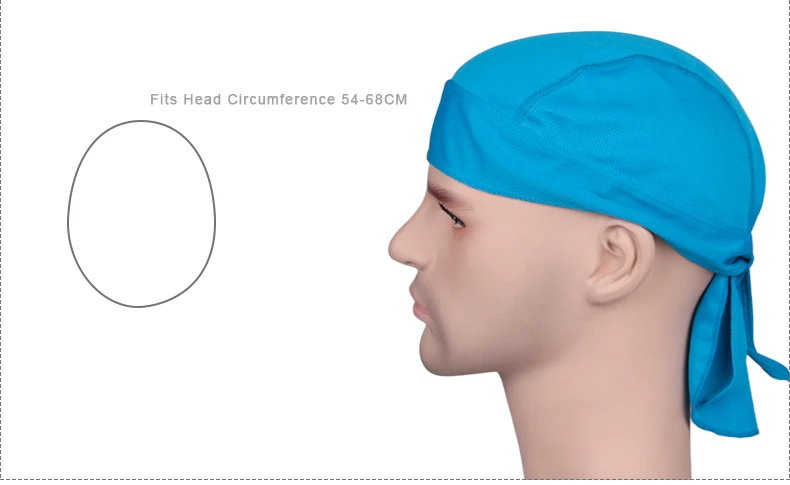 Быстросохнущая однотонная велосипедная Кепка, головной шарф, летняя мужская бандана для бега и верховой езды, головной платок Ciclismo, Пиратская Кепка, повязка на голову, мужской головной шарф