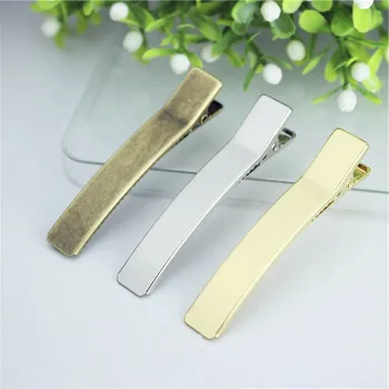 

20Pcs/lot Rhodium Gold Black Color Hair Clips Prong Alligator Hairpin Blank Setting for DIY Hair Clips Jewelry Making Findings