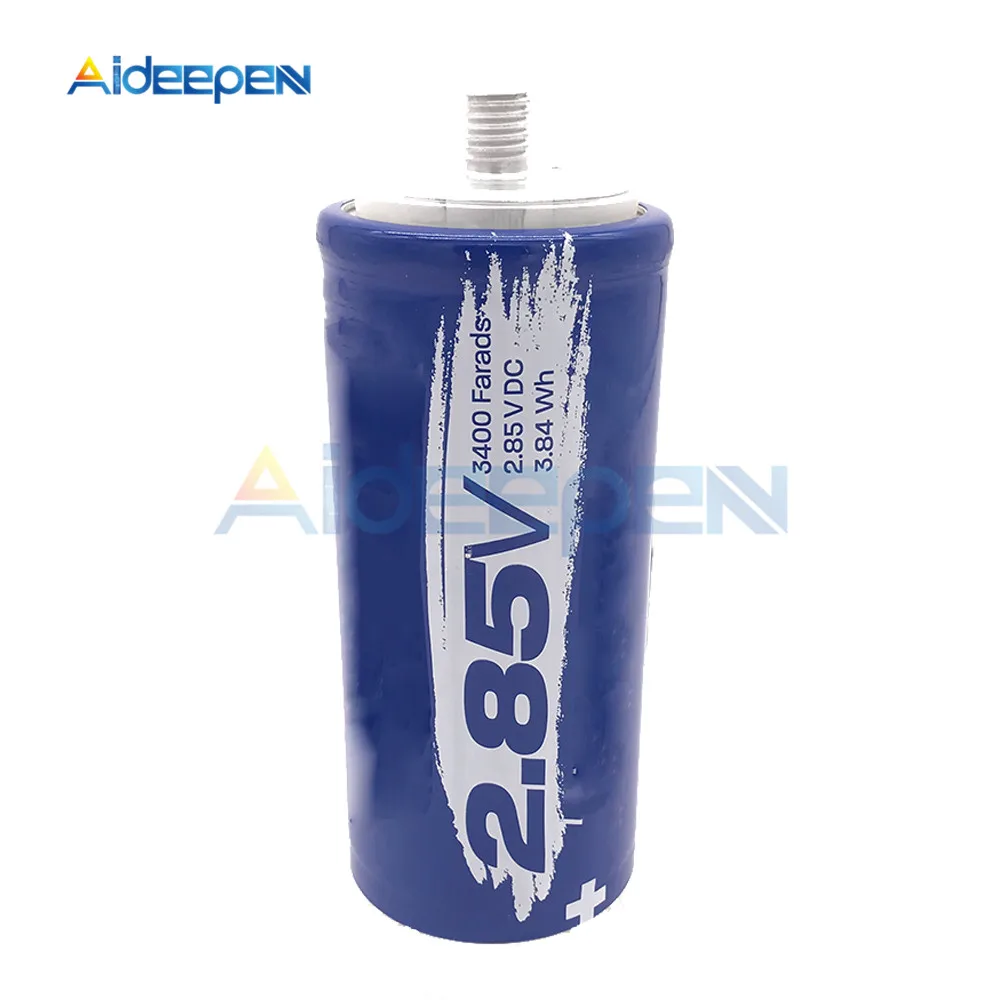 

2.85V 3400F Super Farad Capacitor 145*60mm High Current Ultracapacitor 2.85V-3400F 145x60mm for Car Auto Automotive Power Supply