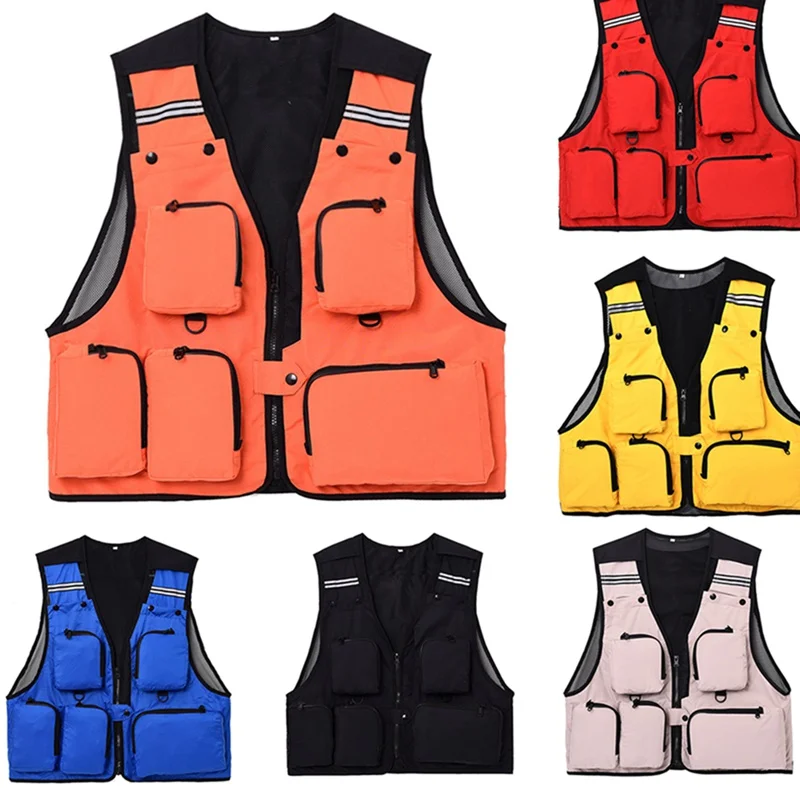 L-3XL Men Women Fishing Life Vest Outdoor Water Sports Safety Life Jacket For Boat Drifting Survival Swimwear Colete Salva-Vidas