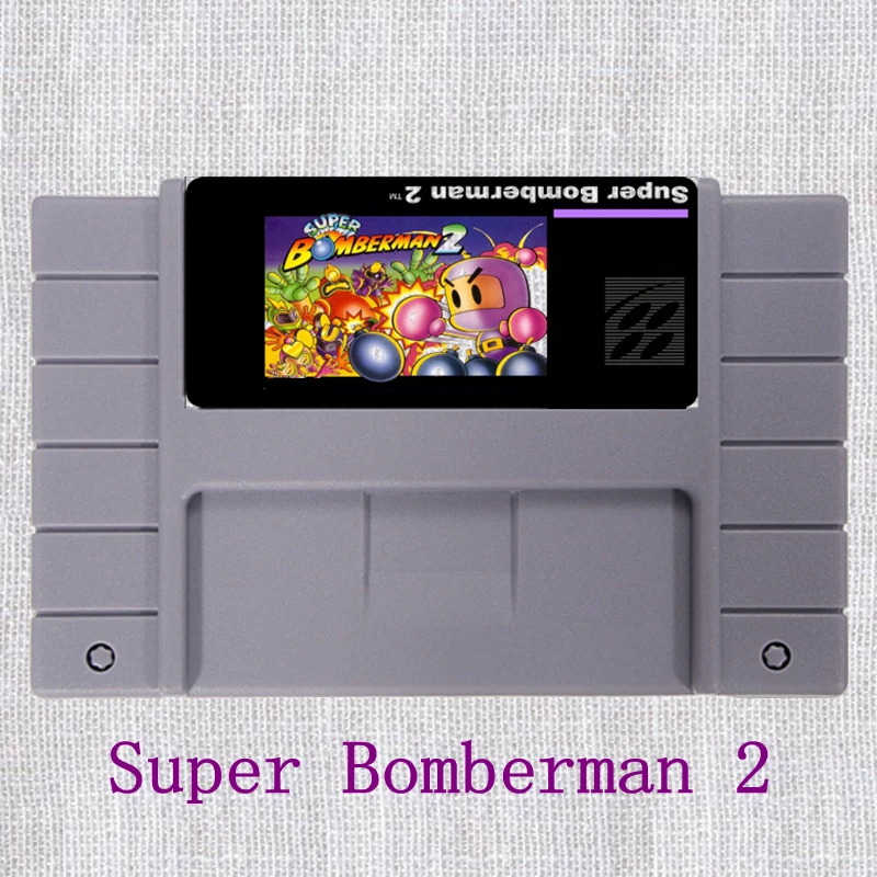 

Super Bomberman 2 16 Bit Big Gray Game Card For NTSC Game Player