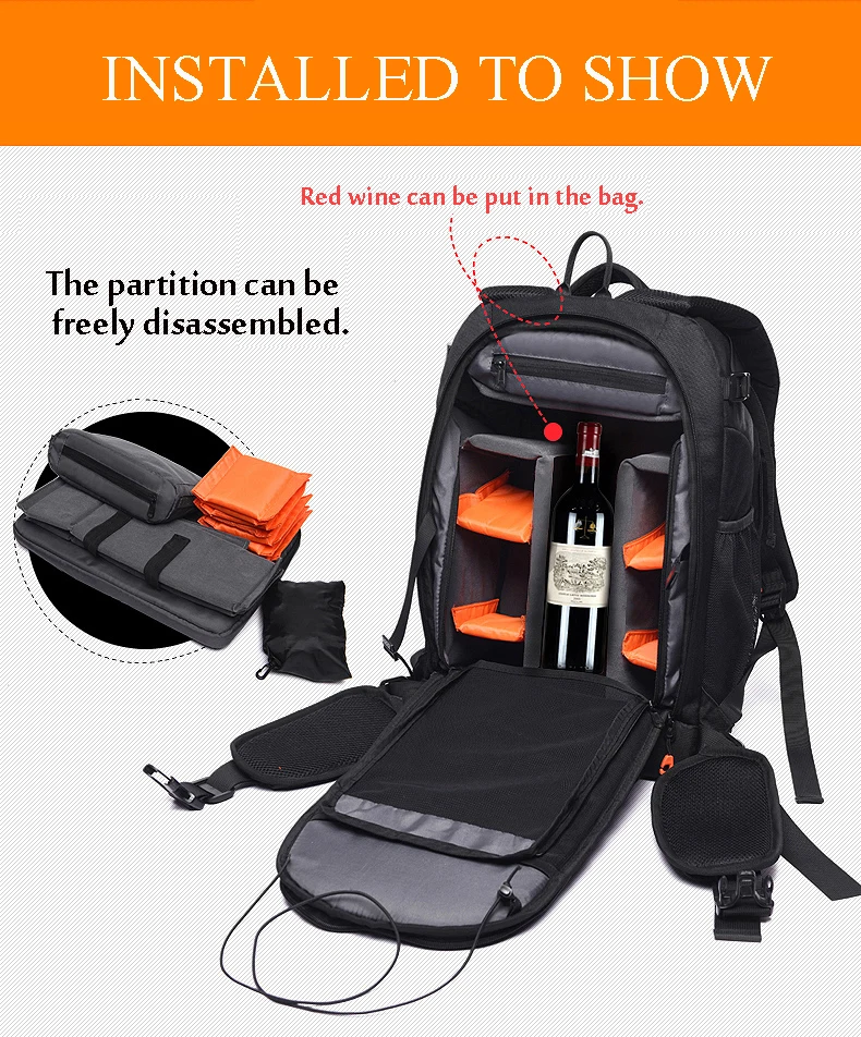 Один размер больше для профессиональной цифровой камеры slr сумка Анти-кражи рюкзак для камеры модные NOVAGEAR 80404