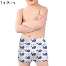 THIKIN милые Мультяшные акулы/Рыба Печать купальные плавки для детей мальчиков летняя пляжная одежда детские дышащие купальники
