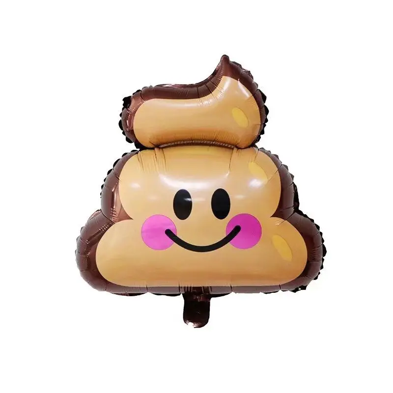 TSZWJ T 013 New Expression Poop Aluminum Balloon Children's Festival