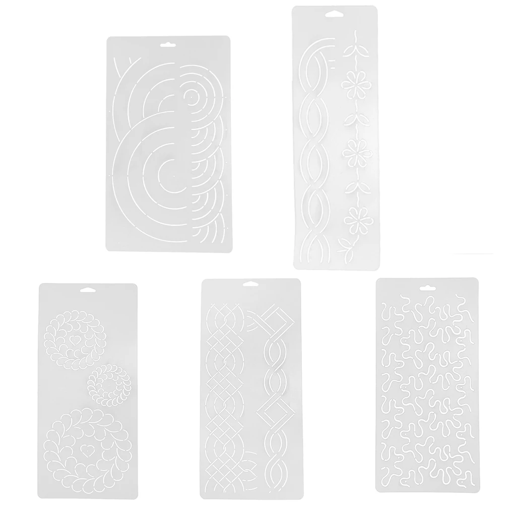 

Plastic Semi-transparent Stencil Plastic Quilting Template for Embroidery Patchwork DIY Sewing Craft Tools - 40x20cm