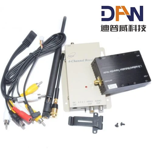 Беспроводной 1 2G 5W 5000MW 4CH FPV CCTV Аудио Видео AV Передатчик Приемник + антенна|receiver