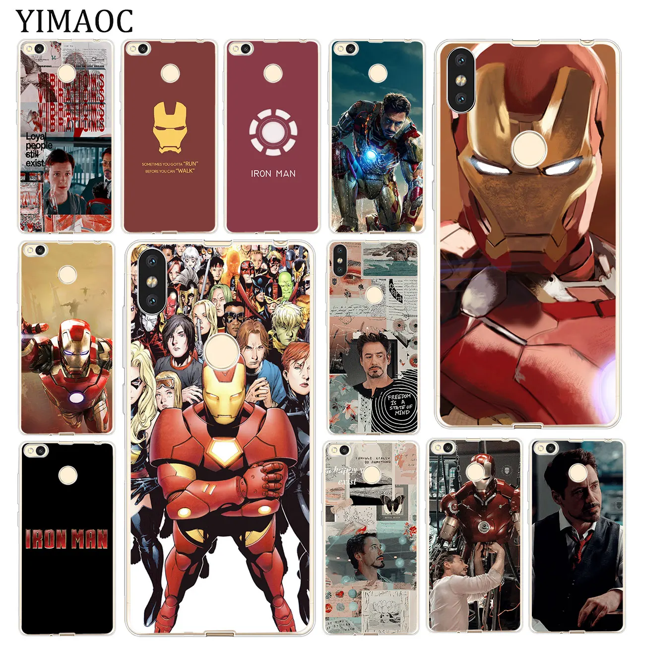 

YIMAOC Iron Man Marvel Soft Silicone Phone Case for Xiaomi MI Redmi S2 6A 4A Note 7 5 6 Pro Plus 5A Prime 4 4X Cover