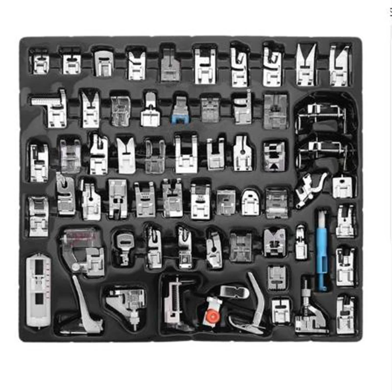 

32/62pcs Multifunction Domestic Sewing Machine Braiding Blind Stitch Darning Presser Foot Feet Set