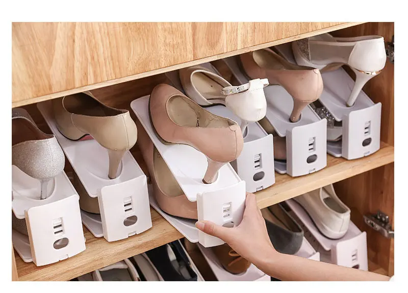 Home Use Shoe Organizer Modern Double Cleaning Storage Shoe Rack Living Room Convenient Shoes box Shoes Organizer Stand Shelf (5)
