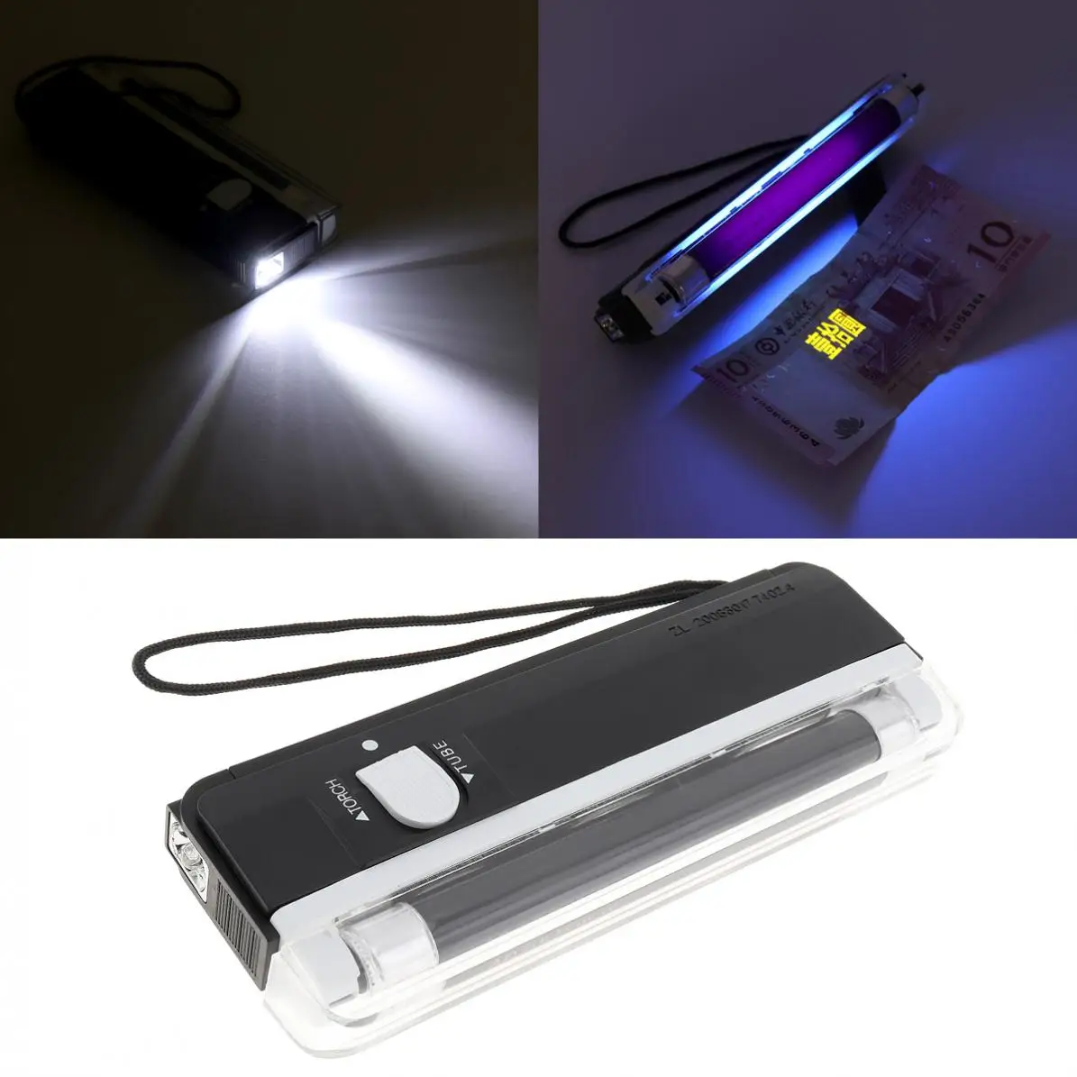 UV Handheld Black Light Torch Lamp Blacklight Party Stage Dj Pet Money Verifyin LED Night