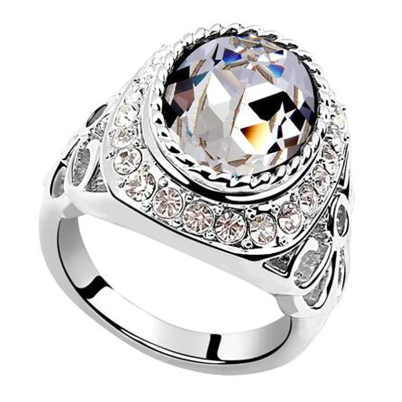 SHDEDE Female Ladies Fashion Jewelry Crystal from Swarovski Finger