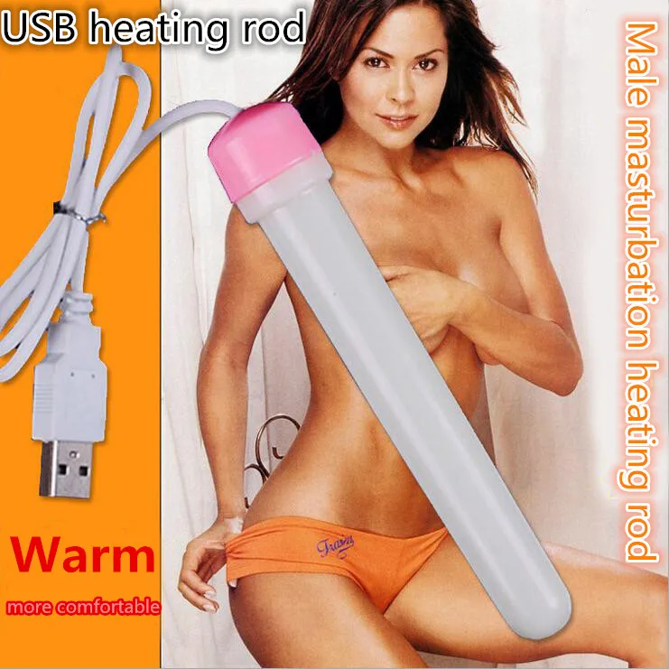 USB heating rod male masturbator companion inflatable font b sex b font font b doll b