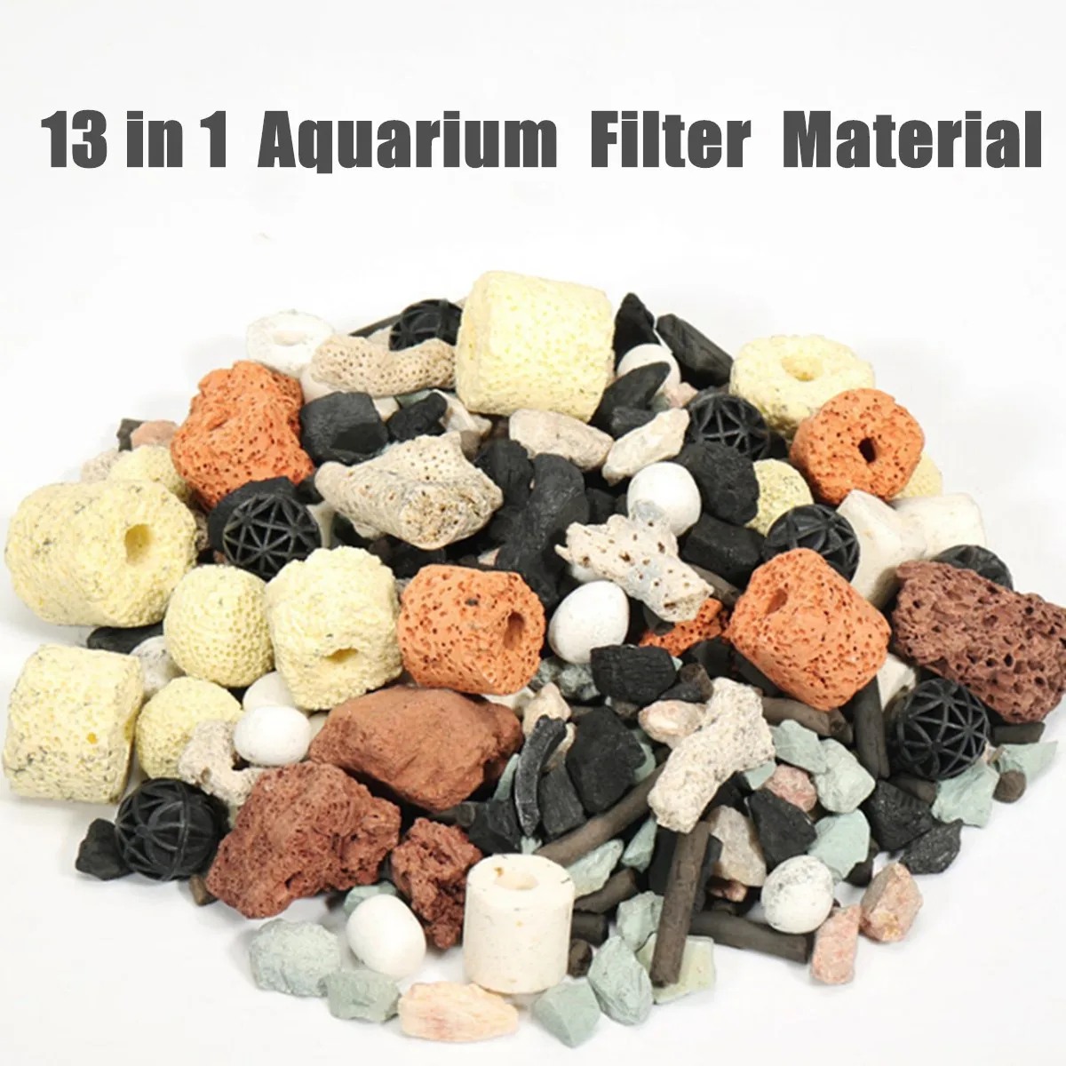Buy 13 In 1 Aquarium Fish Tank Filter Media 500g Bag