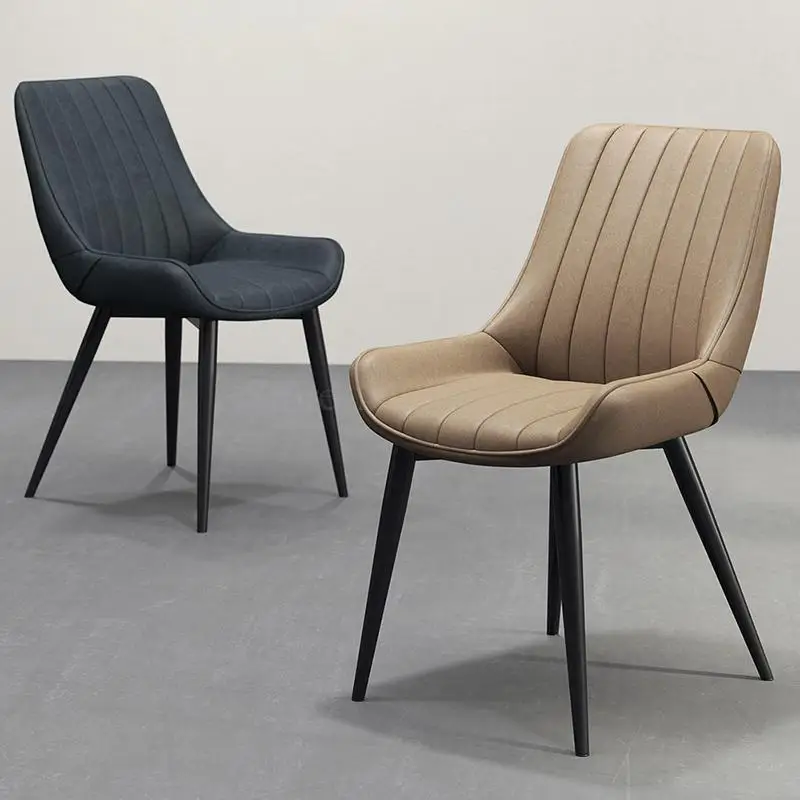 

Nordic minimalist dining chair backrest creative lounge chair restaurant cafe computer office leather chair