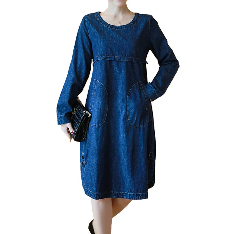 Casual dresses with sleeves and midway length jeans