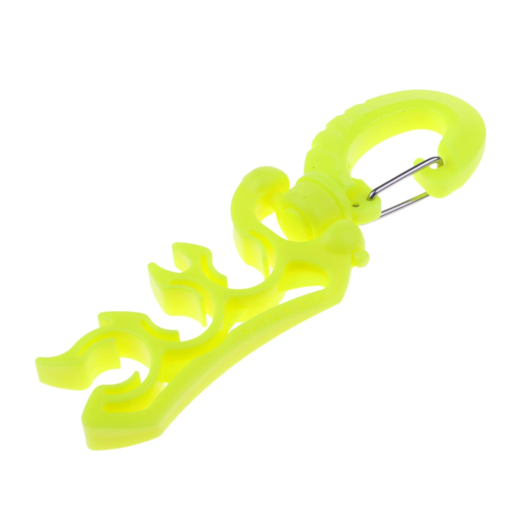Scuba Diving Triple 3 Hose Regulator and Gauge Holder Clip Retainer Rotatable Gear Equipment Dive Hose Holder Snorkel