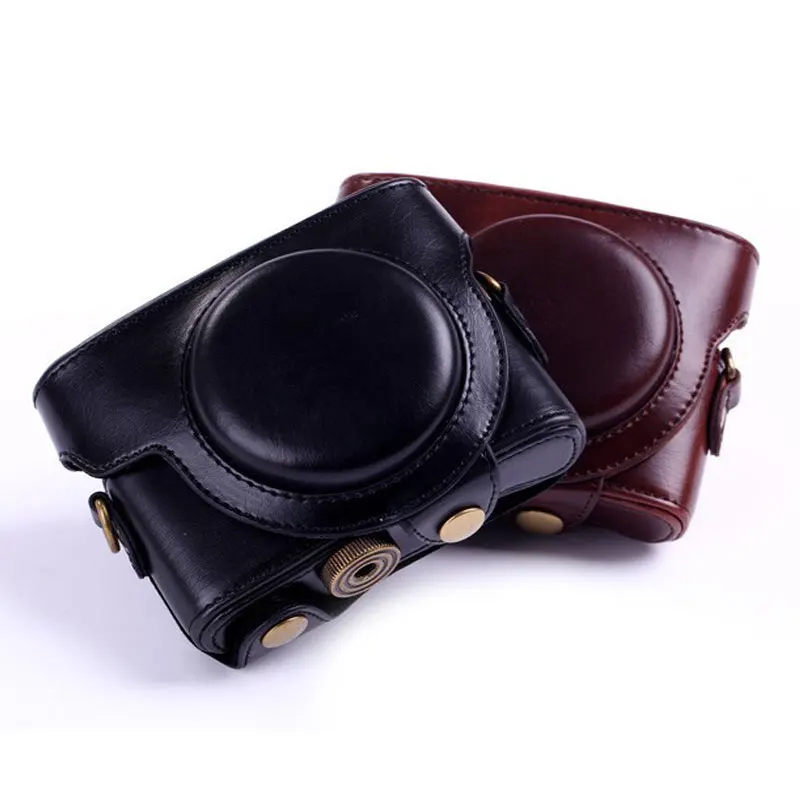 Высокое качество PU кожаный чехол Обложка для Sony RX100 RX100II M3 RX100III M4 M5 M6 с винтовым