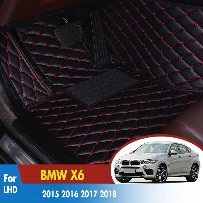 Автомобильные коврики для BMW X6 кожаные коврики для украшения интерьера автомобиля ковры LHD
