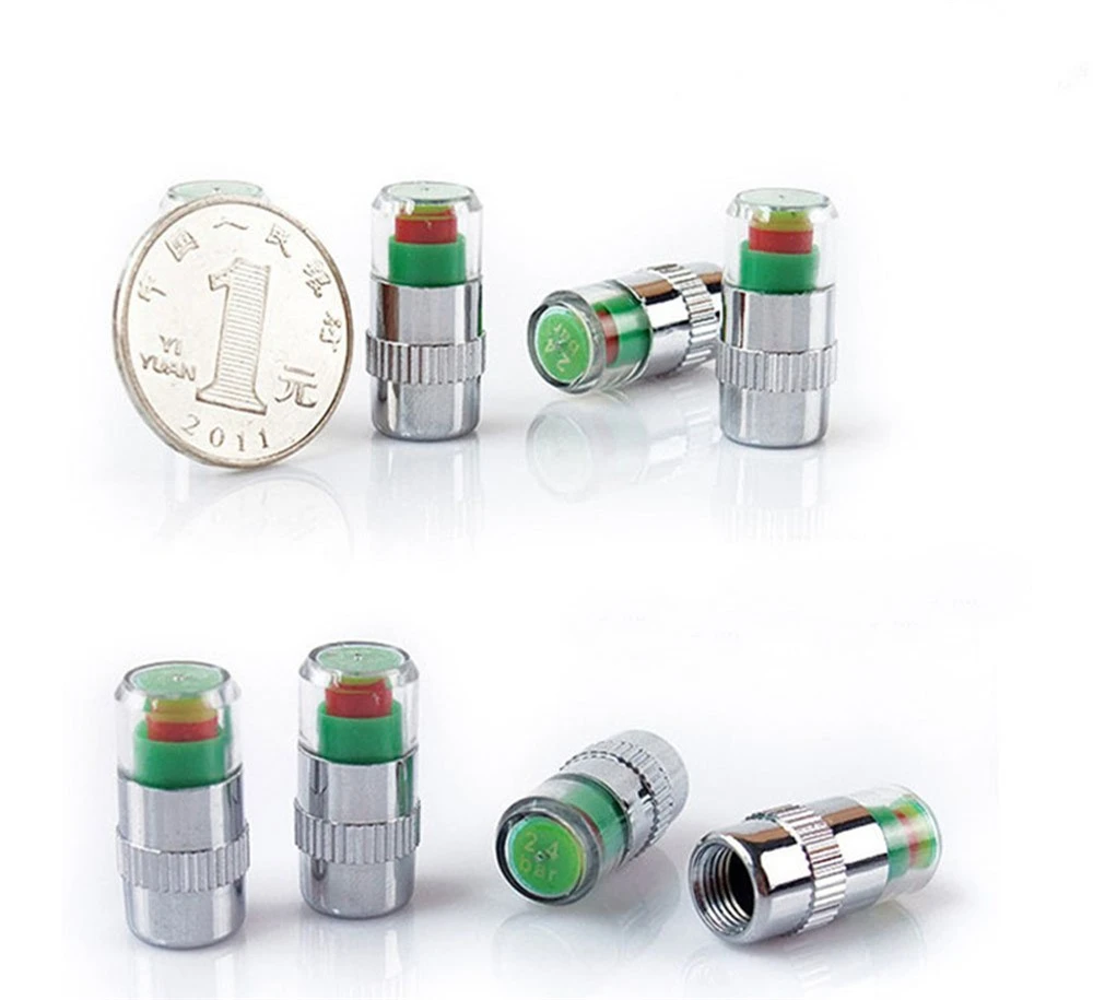 

4pcs Car Tire Pressure Monitoring Valve Cap Sensor Tire Pressure Tindicator Cap Control Monitoring System Tyre Alarm Remover