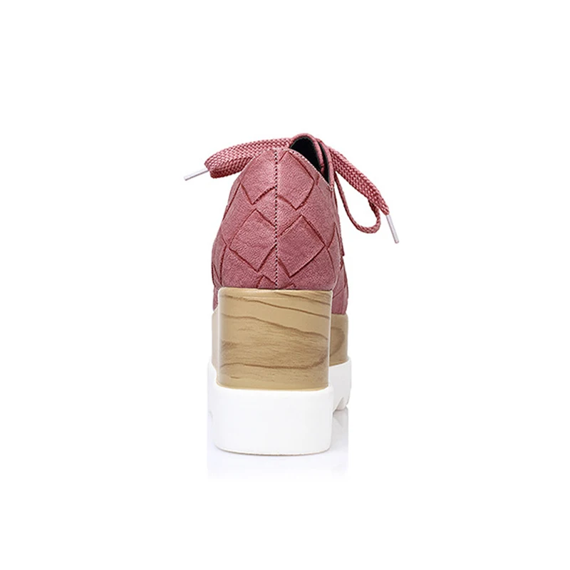 Printemps Fond Coins Le up Chaussures L'été vert À Dames 2018 rose Aider Han Noir Édition Et Dentelle Éponge Casual Bas Nouveau Épais ZqqCwF05