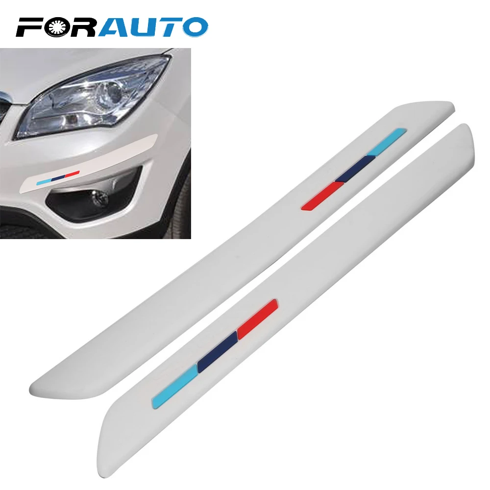 

2pcs Car Anti-collision Strip Bumper Crash Bumper Protective Guard Bar Anti-Scratch Sticker Styling Moulding Edge Corner Strips