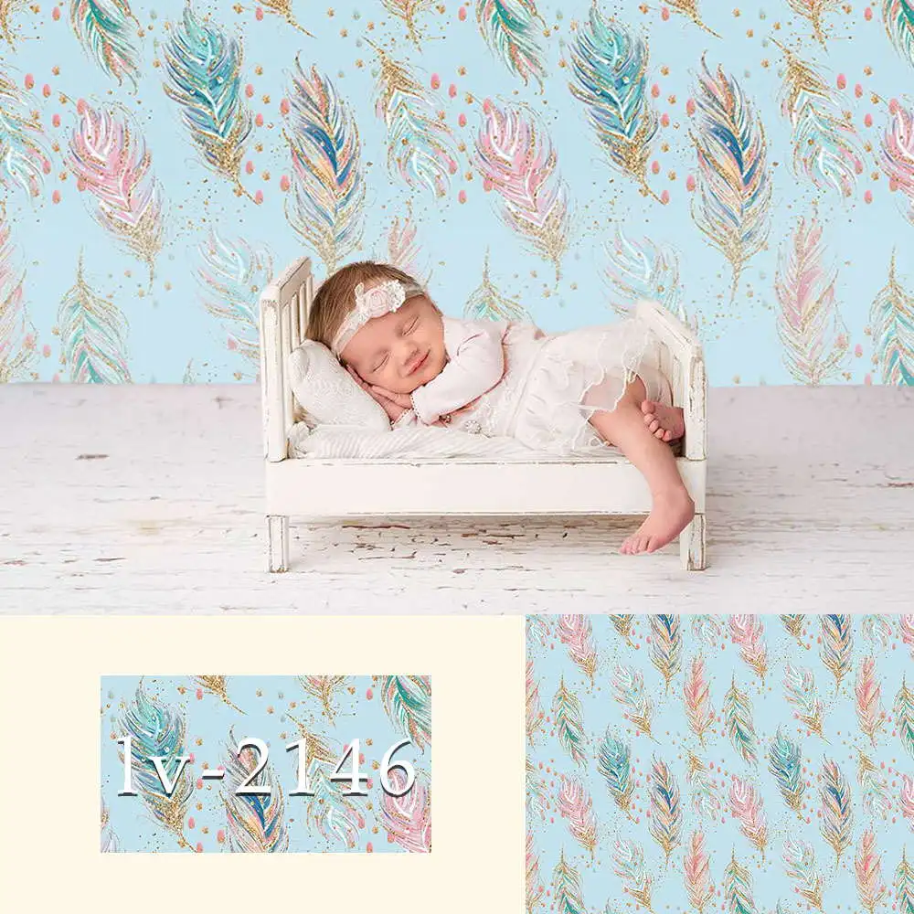 

Photography Backdrop Newborn Baby Background for Photo Studio Photobooth Backdrops feathers Birthday Party Banner