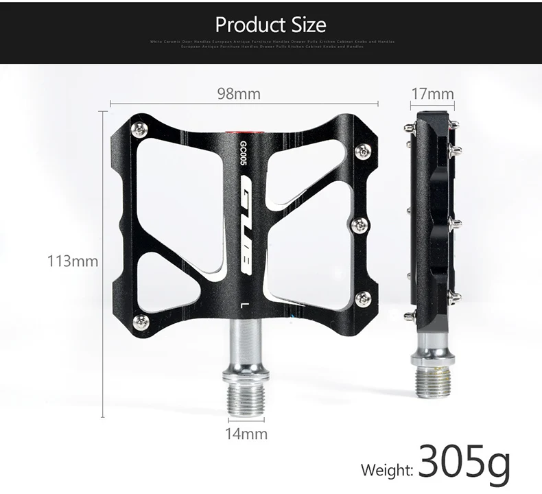GUB, ультралегкие алюминиевые велосипедные педали, противоскользящие, герметичный подшипник, плоская платформа, MTB, педаль для горного велосипеда, педаль BMX, велосипедные запчасти
