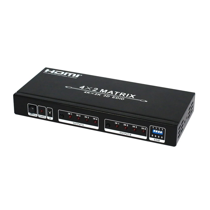 4 К x 2 HDMI матричный 4x2 1.4 В 3D с EDID Управление для синий Ray плеер/HD DVD