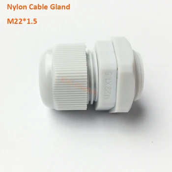 

Super Quality A Class Nylon Material Made 100pcs/bag IP68 Nylon Electric Cable Gland Connector M22 for 10-14mm Cable
