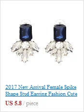 Высокое качество, новинка, модные серьги-гвоздики с кристаллами для женщин, девушек, для вечеринки, блестящие, на заказ, с толстой спинкой, дешевые, элегантные