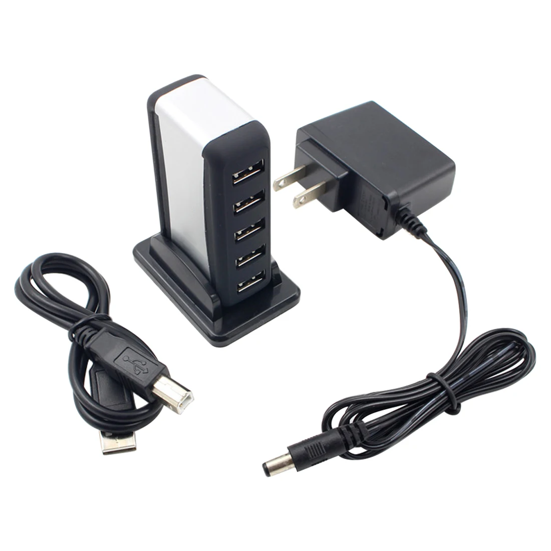 Vertical 7 port USB 2.0 USB Hub High Speed one seat base and seven