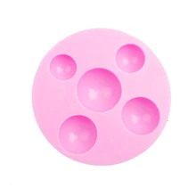 Q-325 Freeshipping Hemisphere gem Jewelry silicone mold chocolate mold cake decoration tool Baking mold soap mold