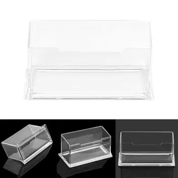 

1 Pcs Clear Desk Shelf Box Storage Display Stand Acrylic Plastic Transparent Desktop Business Card Holder