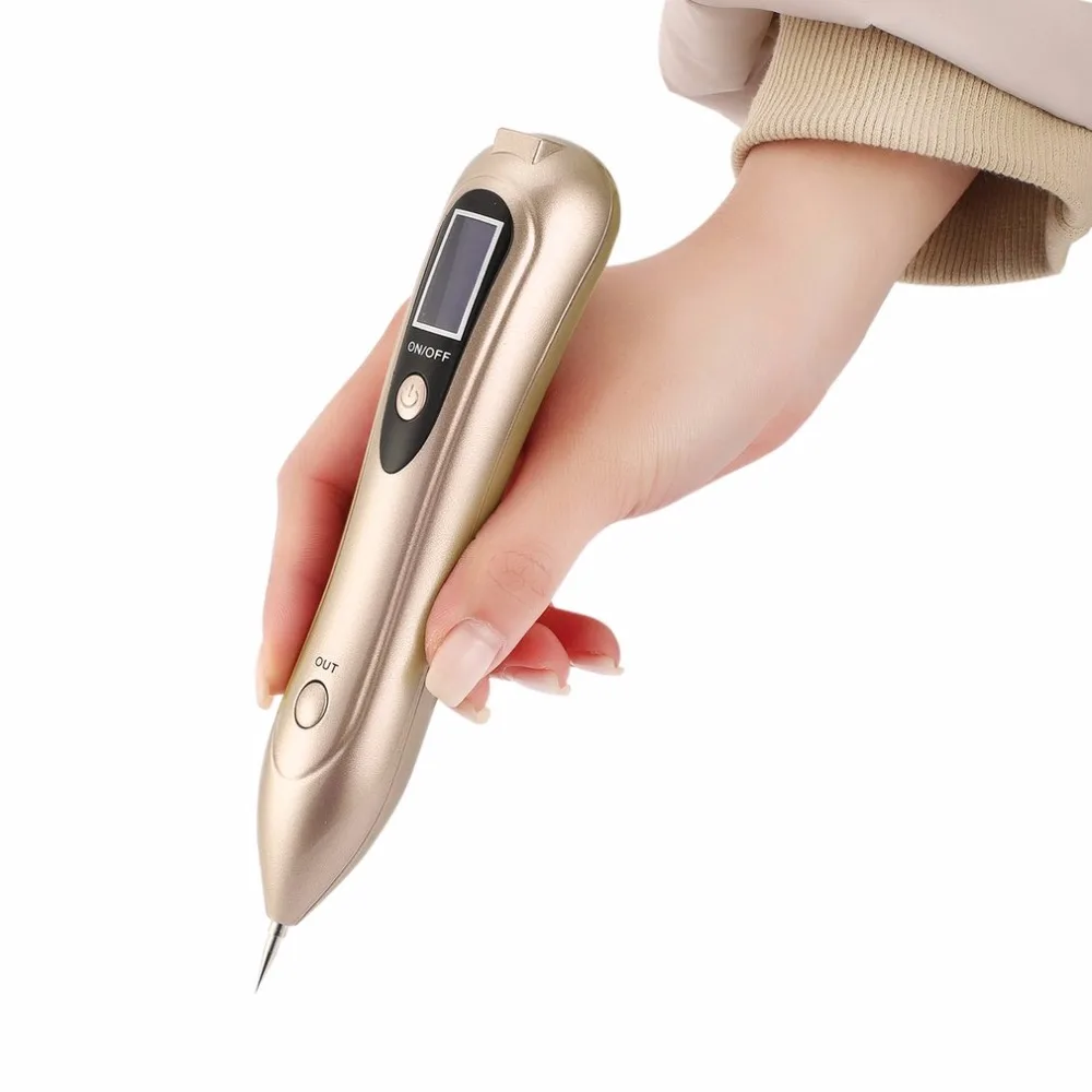 

Portable Sweep Spot Removal Pen Professional Laser Mole Freckle Removal Tool Remover Eraser Pen LCD Display USB Rechargeable new