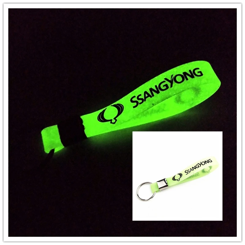 

Luminous Car keyring Car Case for Ssangyong Rexton Kyron Korando accessories Motorcycle Automobiles car styling