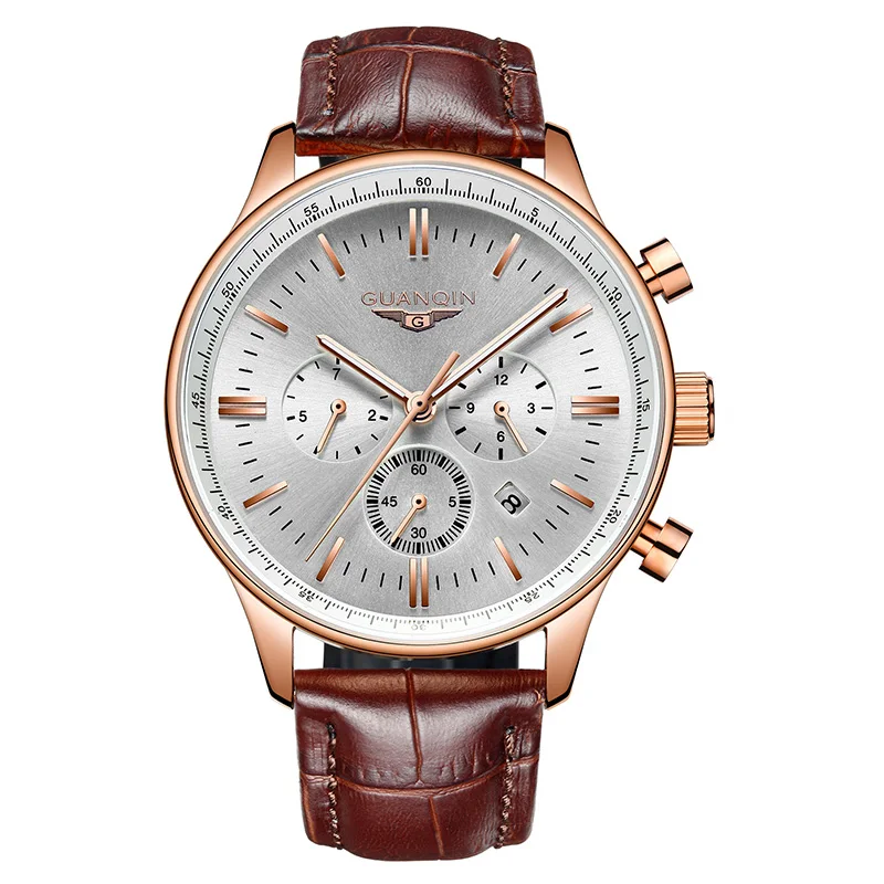 

GUANQIN Fashion men watch Top Brand Multifuntion automatic watch Men Calendar Week Month Waterproof Luminous Mechanical watches
