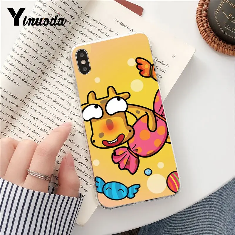 Flying Shark And Giraffe Funny Cartoon