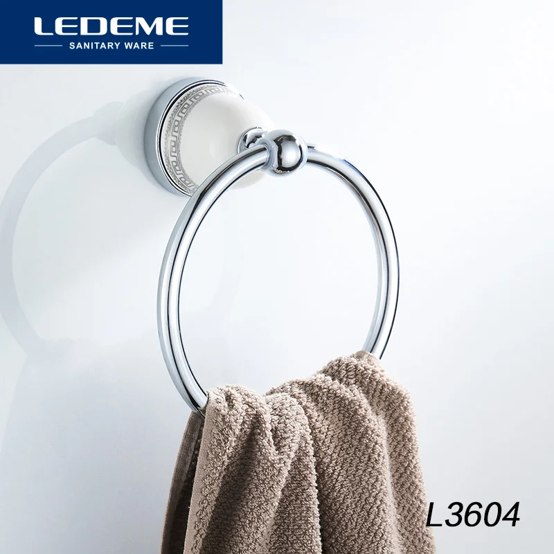 Aluminum Towel Ring Holder Hanger Ceramic Towel Ring Holder Hanger