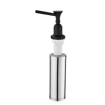 

Kitchen Sink Soap Dispenser,Deck Mounted Hand Soap Dispenser Kitchen Accessories Stainless Steel Head + ABS Bottle