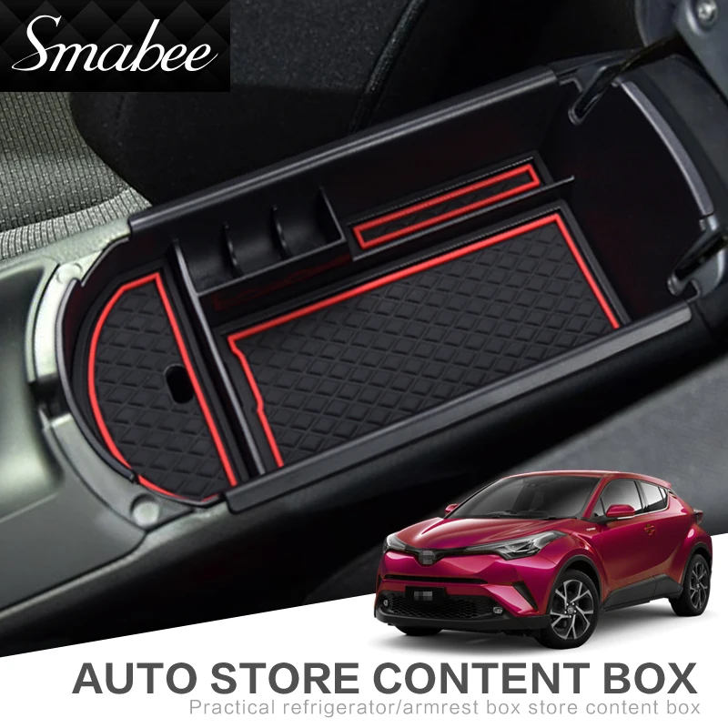 Для TOYOTA C-HR 2016 - 2021 2020 2019 2018 2017 CHR автомобильный центральный подлокотник коробка для