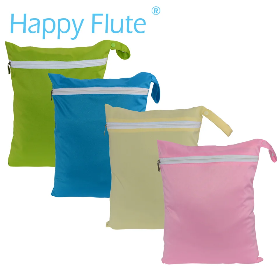 Happy Флейта многоразовые Водонепроницаемый 30*36 см Wetbag для ткань пеленки 8 цветов avilab