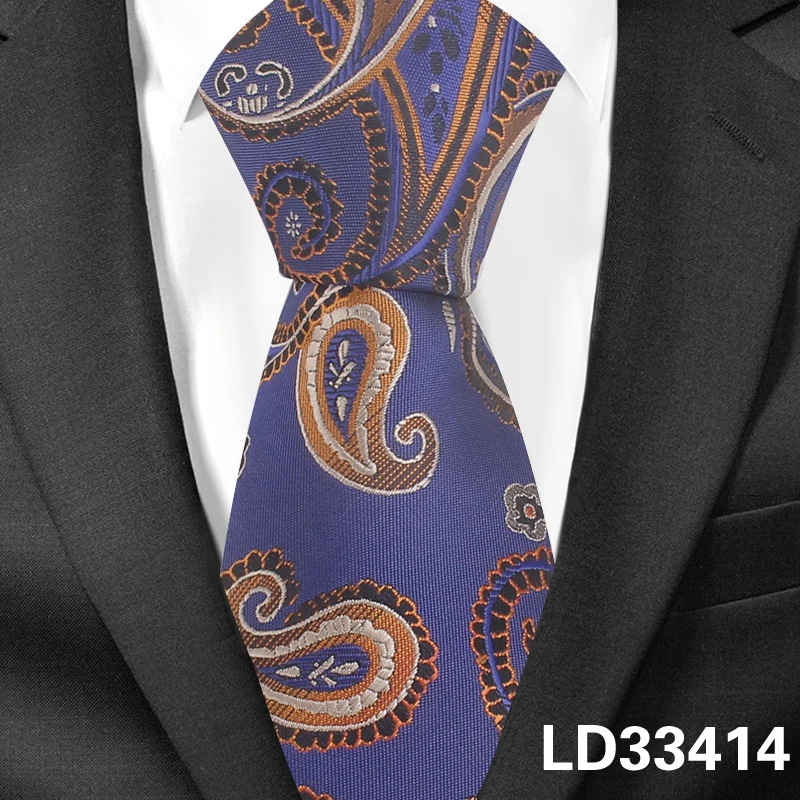 Модные галстуки в полоску для мужчин и женщин жаккардовый галстук в цветочек деловые свадебные костюмы Тонкий галстук изящный мужской