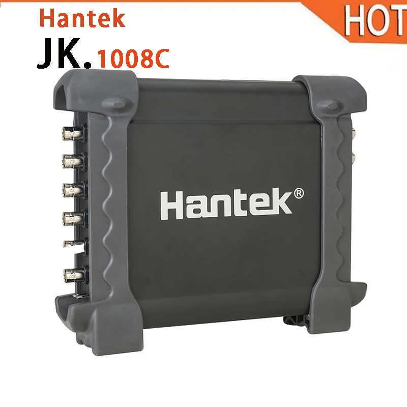 

Hantek 1008c Automotive Oscilloscope/DAQ/Programmable Generator Handheld 8 Channels USB Oscilloscopes with Auto Ignition Probe