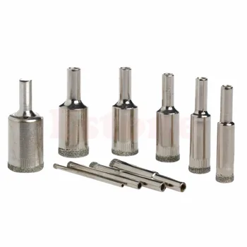 

10pcs 3mm-20mm Diamond Hole Saw Tile Ceramic Glass Marble Coated Drill Bit Tool